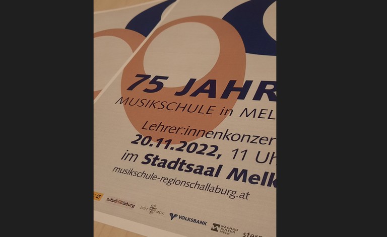 Musikschule in Melk wird 75 - Lehrer:innenkonzert 20. 11. um 11 00 im Stadtsaal in Melk