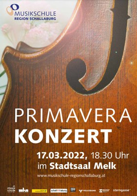 Primavera-Konzert am 17. März um 18 30 im Stadtsaal in Melk